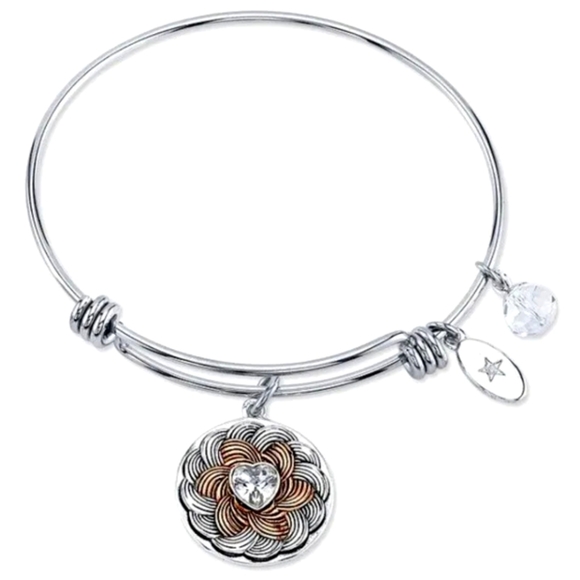NWT Unwritten Bracelet Follow Your Heart Silver Plated Charms - Picture 1 of 4
